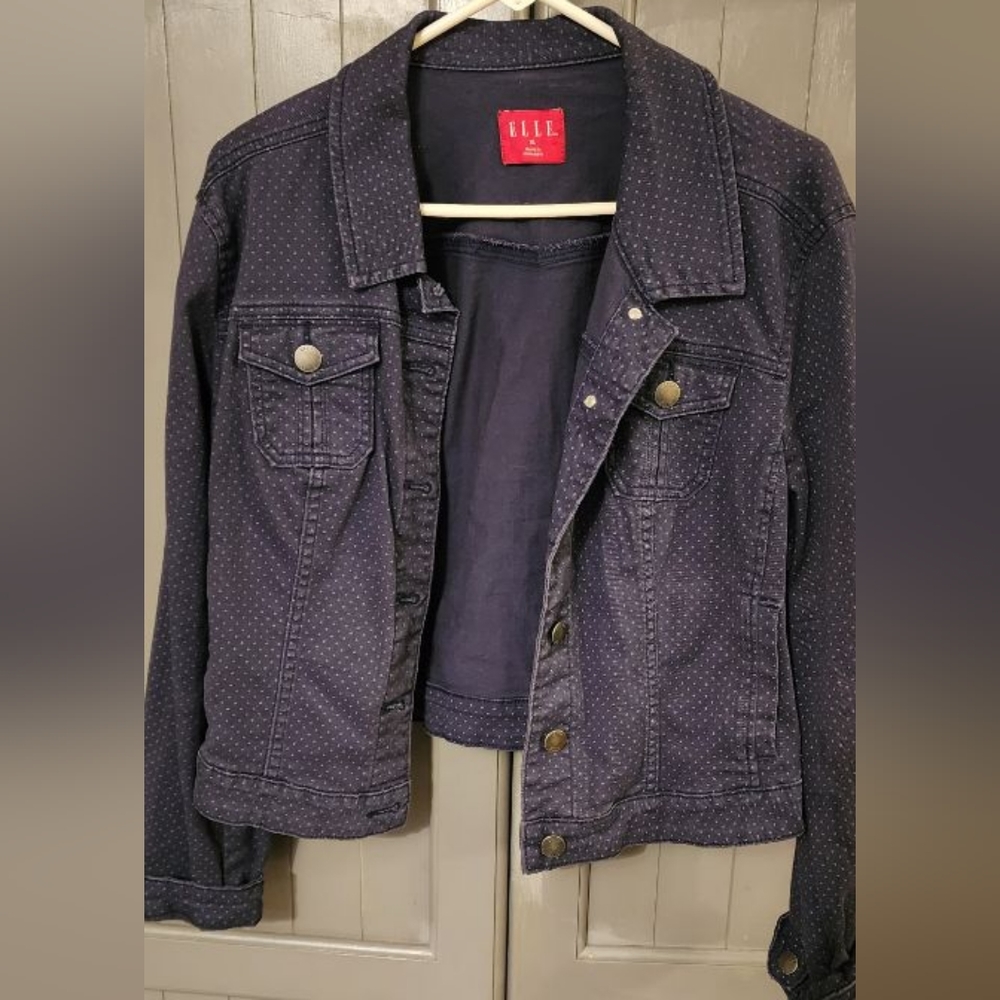 ELLE,jacket,navy,cute